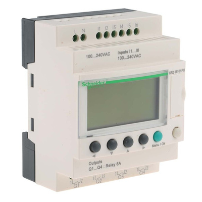 Schneider Electric Zelio Logic Smart Series Logic Module, 100 → 240 V ac Supply, Relay Output, 6-Input, Discrete