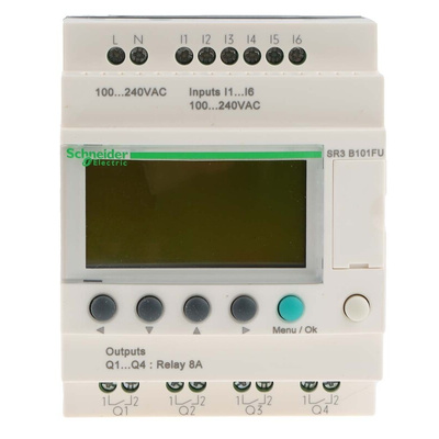 Schneider Electric Zelio Logic Smart Series Logic Module, 100 → 240 V ac Supply, Relay Output, 6-Input, Discrete