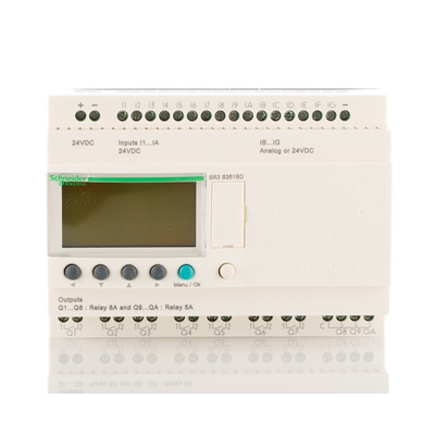 Schneider Electric Zelio Logic Series Logic Module, 24 V dc Supply, Relay Output, 16-Input, Analogue, Discrete Input