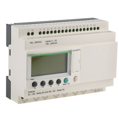 Schneider Electric Zelio Logic Series Logic Module, 100 → 240 V ac Supply, Relay Output, 16-Input, Discrete Input