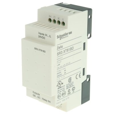 Schneider Electric Zelio Logic Series I/O module for Use with Zelio Logic Modules, 24 V dc Supply, Relay Output,