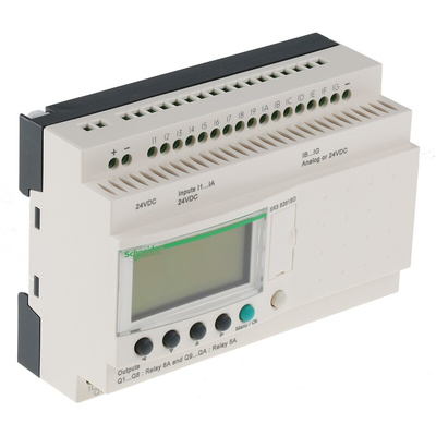 Schneider Electric Zelio Logic 2 Series PLC CPU for Use with Zelio 2, Relay Output, 16 (Up → 16 Digital, Up