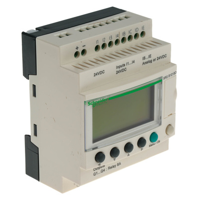 Schneider Electric Zelio Logic Series Logic Module, 24 V dc Supply, Relay Output, 8-Input, Analogue, Discrete Input