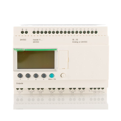 Schneider Electric Zelio Logic Series Logic Module, 24 V dc Supply, Relay Output, 12-Input, Analogue, Discrete Input