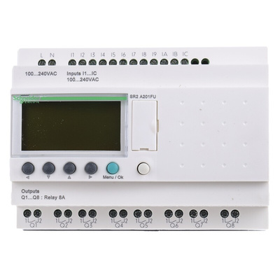 Schneider Electric Zelio Logic Smart Series Logic Module, 120 V ac, 240 V ac Supply, Relay Output, 12-Input, Discrete