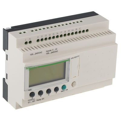Schneider Electric Zelio Logic Smart Series Logic Module, 120 V ac, 240 V ac Supply, Relay Output, 12-Input, Discrete