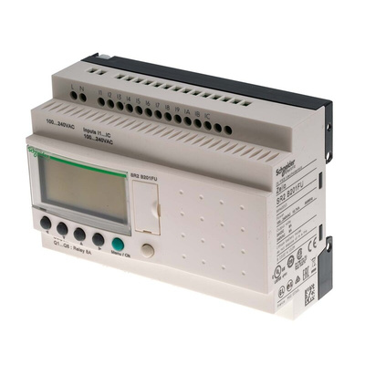 Schneider Electric Zelio Logic 2 Series PLC CPU for Use with Zelio 2, Relay Output, 12 (Digital)-Input, Digital Input