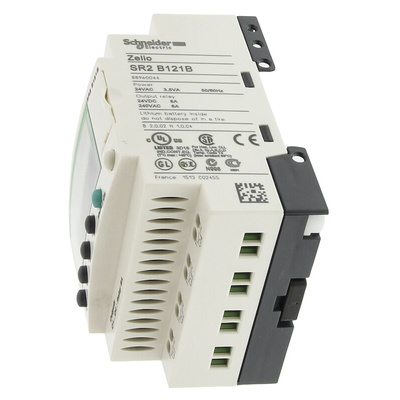 Schneider Electric Zelio Logic Smart Series Logic Module, 24 V ac Supply, Relay Output, 8-Input, Discrete Input