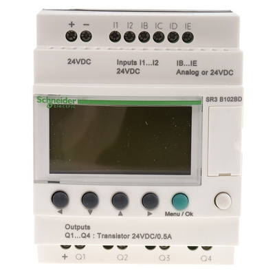 Schneider Electric Zelio Logic Series Logic Module, 24 V dc Supply, Transistor Output, 6-Input, Analogue, Discrete Input