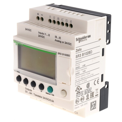 Schneider Electric Zelio Logic Series Logic Module, 24 V dc Supply, Transistor Output, 6-Input, Analogue, Discrete Input