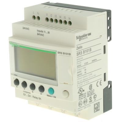 Schneider Electric Zelio Logic Series Logic Module, 24 V ac Supply, Relay Output, 6-Input, Discrete Input