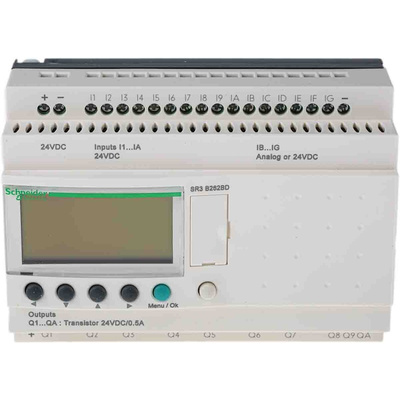 Schneider Electric Zelio Logic Series Logic Module, 24 V dc Supply, Transistor Output, 16-Input, Analogue, Discrete