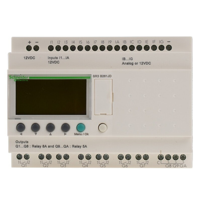 Schneider Electric Zelio Logic Series Logic Module, 12 V dc Supply, Relay Output, 16-Input, Analogue, Digital Input
