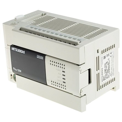 Mitsubishi FX3U Series Logic Module, 24 V dc Supply, Relay Output, 16-Input, Sink, Source Input