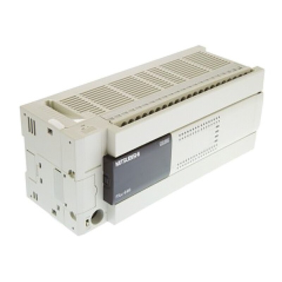 Mitsubishi FX3U Series Logic Module, 24 V dc Supply, Relay Output, 32-Input, Sink, Source Input