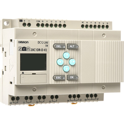 Omron ZEN Series Logic Module, 12 → 24 V dc Supply, Relay Output, 12-Input, Analogue Input