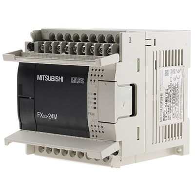 Mitsubishi FX3G Series Logic Module, 12 → 24 V dc Supply, Relay Output, 14-Input, Sink, Source Input