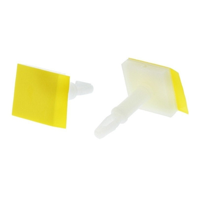 LCBSBM-9-01A2-RT, 14.3mm High Nylon PCB Support for 3.18mm PCB Hole, 12.7 x 12.7mm Base