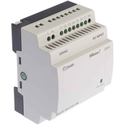 Crouzet Millenium 3 Series Logic Module, 24 V ac Supply, Relay Output, 8-Input, Digital Input