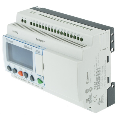Crouzet Millenium 3 Series Logic Control for Use with XD26 Series, 24 V dc Supply, Relay Output, 16-Input, Analogue,