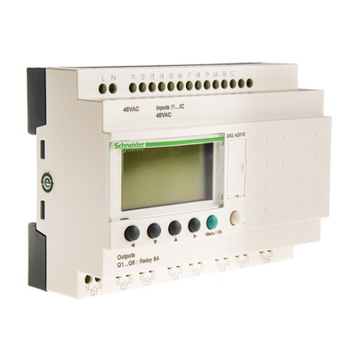 Schneider Electric Zelio Logic Series Logic Module, 48 V ac Supply, Relay Output, 12-Input, Digital Input