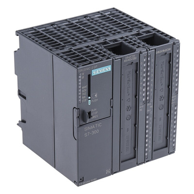 Siemens SIMATIC S7-300 Series PLC CPU, 24 V dc Supply, Analogue, Digital Output, 28 (24 Digital, 4 Analogue)-Input,