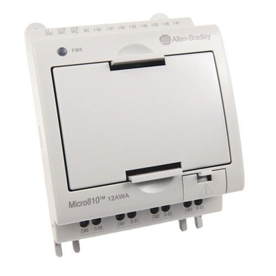 Allen Bradley Micro810 Series PLC CPU, 120 → 240 V Supply, Analogue, Digital Output, 8-Input, Analogue, Digital