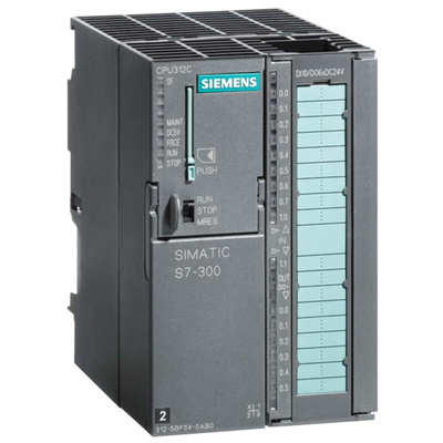 Siemens SIMATIC S7-300 Series PLC CPU for Use with SIMATIC S7-300 Series, Digital Output, 10 (Digital)-Input, Digital