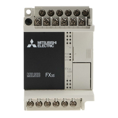 Mitsubishi FX3S Series PLC CPU for Use with FX3 Series, Relay, Transistor Output, 6-Input, DC Input
