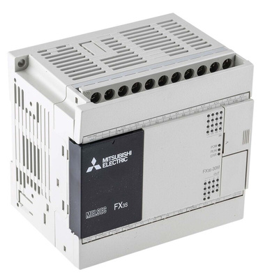 Mitsubishi FX3S Series PLC CPU for Use with FX3 Series, Relay, Transistor Output, 16-Input, DC Input