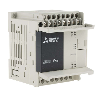 Mitsubishi FX3S Series PLC CPU for Use with FX3 Series, Relay, Transistor Output, 12-Input, DC Input