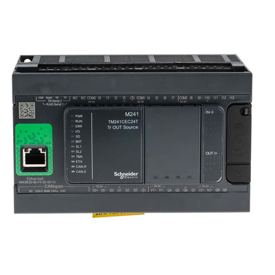 Schneider Electric Modicon M241 Series PLC CPU, Transistor Output, 14-Input