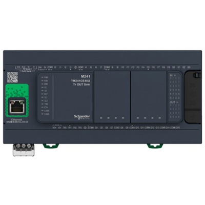 Schneider Electric Modicon M241 Series PLC CPU, Relay Output, 24-Input