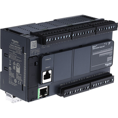 Schneider Electric Modicon M221 Series PLC CPU, 100 to 240 V ac Supply, Digital Output, 24-Input, Discrete Input