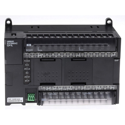 Omron CP1L-EM Series PLC CPU for Use with CP Series, Relay Output, 24-Input, DC Input