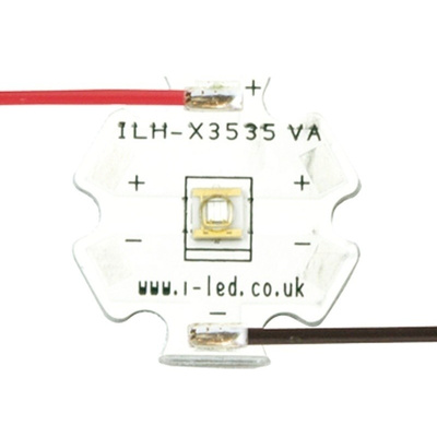 ILH-XC01-S390-SC211-WIR200 Intelligent LED Solutions, C3535 1 Powerstar Series UV LED, 390nm 400mW 125 °, 4-Pin Surface