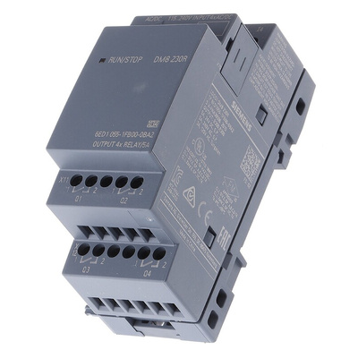 Siemens LOGO! Series I/O module for Use with LOGO! 8, LOGO! 8.2, 115 V ac/dc, 230 V ac/dc Supply, Relay Output,