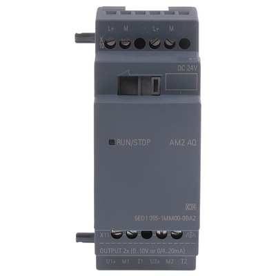 Siemens LOGO! Series I/O module for Use with LOGO! 8, LOGO! 8.2, 24 V dc Supply, Analogue Output
