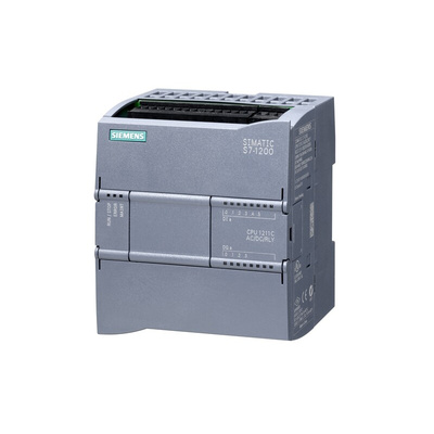 Siemens SIMATIC S7-1200 Series PLC CPU for Use with SIMATIC S7-1200 Series, 230 V ac Supply, Digital, Relay Output, 6