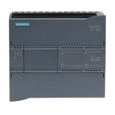 Siemens SIMATIC S7-1200 Series PLC CPU for Use with SIMATIC S7-1200 Series, 85 → 264 V Supply, Digital, Relay