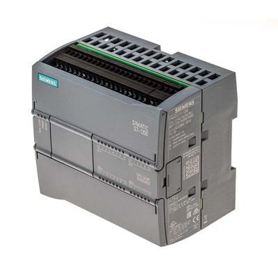Siemens SIMATIC S7-1200 Series PLC CPU for Use with SIMATIC S7-1200 Series, 20.4 → 28.8 V dc Supply, Digital,