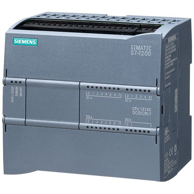 Siemens SIMATIC S7-1200 Series PLC CPU for Use with SIMATIC S7-1200 Series, 20.4 → 28.8 V dc Supply, Digital,