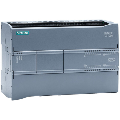 Siemens SIMATIC S7-1200 Series PLC CPU for Use with SIMATIC S7-1200 Series, 24 V Supply, Digital, Transistor Output, 14