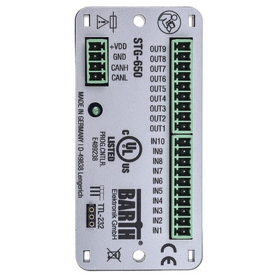 BARTH lococube mini-PLC Series PLC I/O Module for Use with STG-650, 7 → 32 V dc Supply, Digital Output,