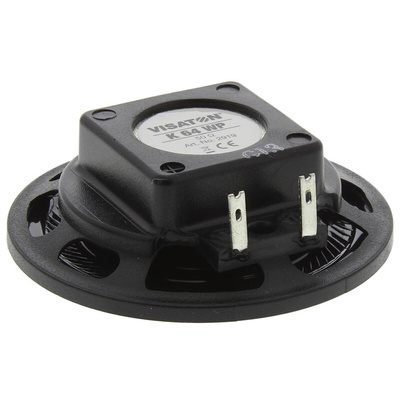 Visaton 64mm dia 2W nom Full Range Speaker Driver, 50Ω, 200 Hz → 15 kHz