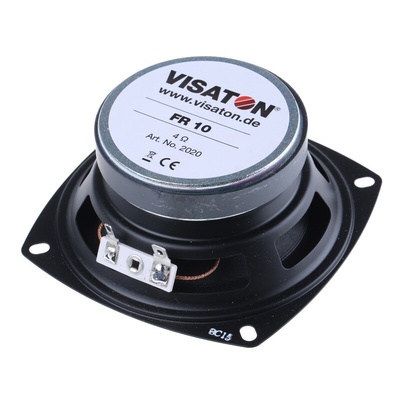 Visaton 105mm dia 30W nom Full Range Speaker Driver, 4Ω, 80 Hz → 20 kHz