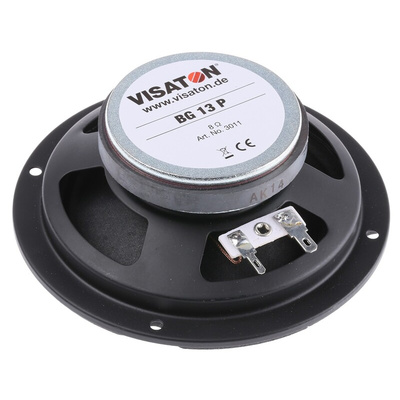 Visaton 131mm dia 20W nom Full Range Speaker Driver, 8Ω, 120 Hz → 20 kHz
