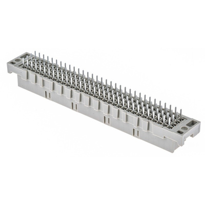 ERNI 128 Way 2.54mm Pitch, Type CD Class C2, 4 Row, Straight DIN 41612 Connector, Socket