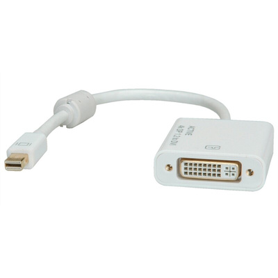 Roline Mini DisplayPort to DVI Adapter, 155mm Length - 3840 x 2160 Maximum Resolution