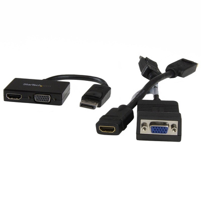 StarTech.com 2 port DisplayPort to HDMI, VGA Adapter, 150mm Length - 1920 x 1200 Maximum Resolution